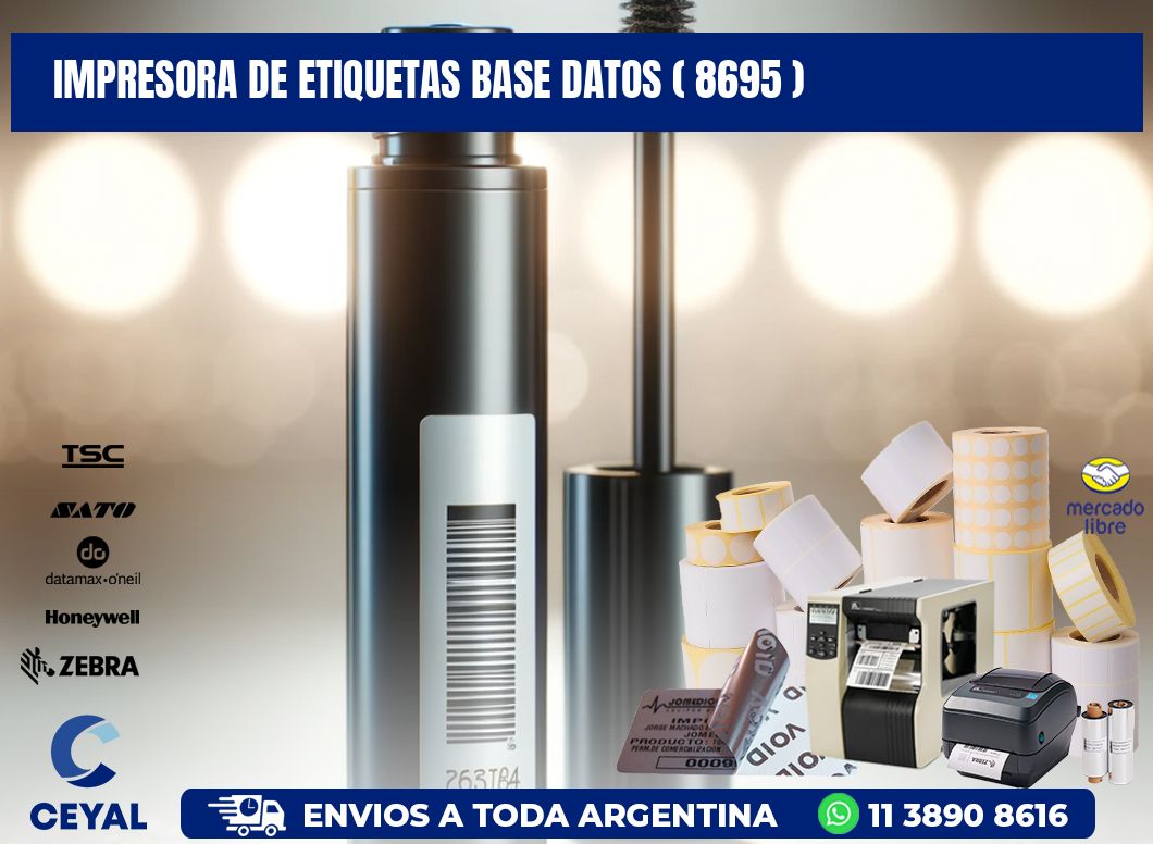 impresora de etiquetas base datos ( 8695 )