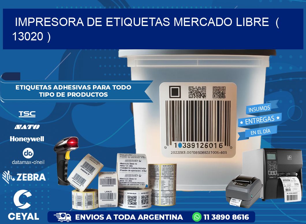 impresora de etiquetas mercado libre  ( 13020 )