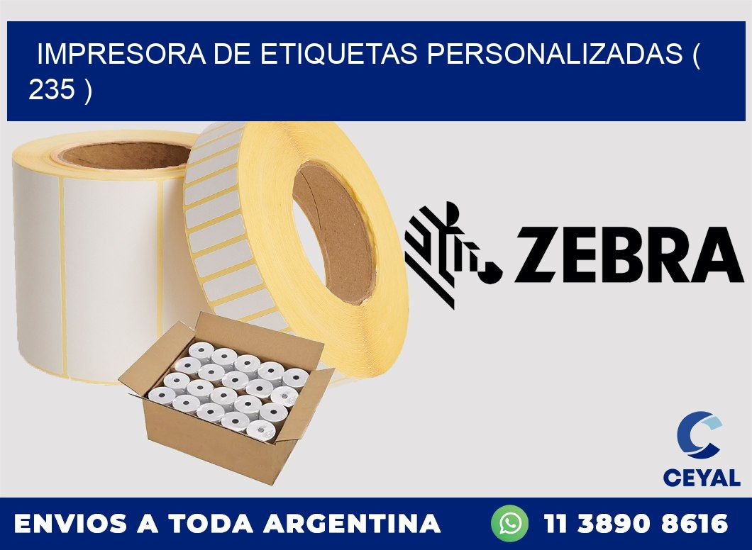 impresora de etiquetas personalizadas ( 235 )