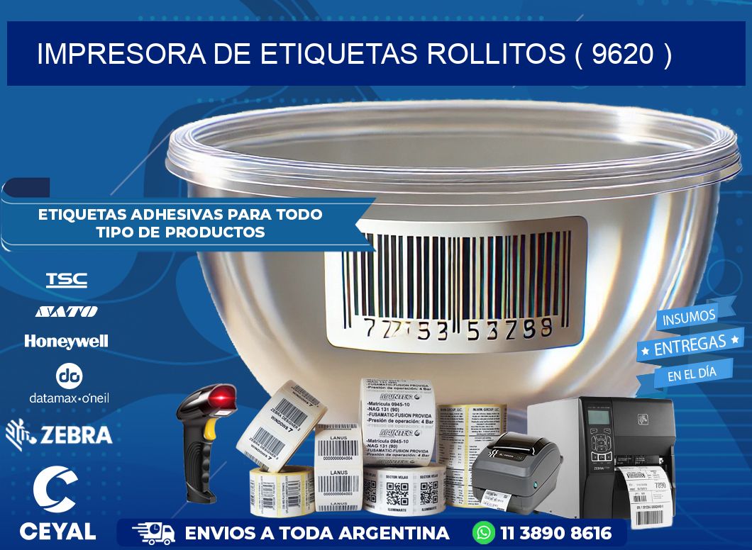 impresora de etiquetas rollitos ( 9620 )