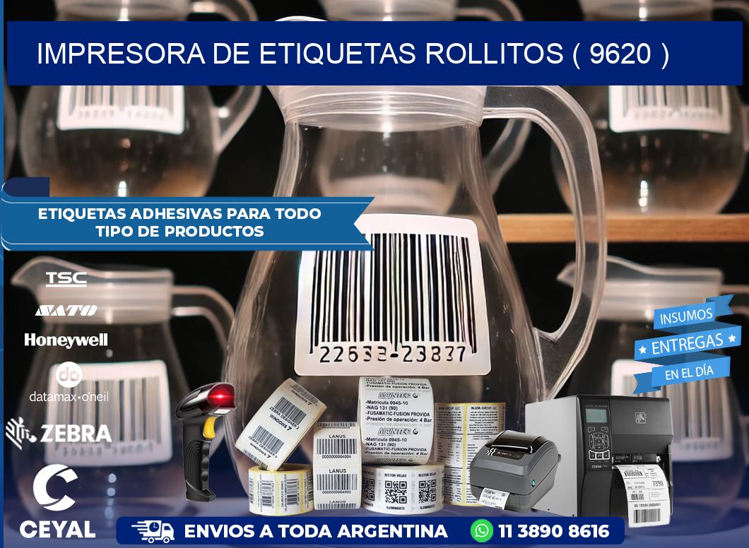 impresora de etiquetas rollitos ( 9620 )