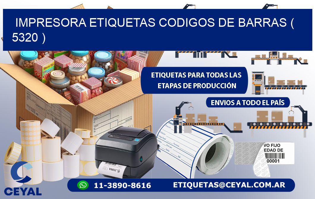 impresora etiquetas codigos de barras ( 5320 )