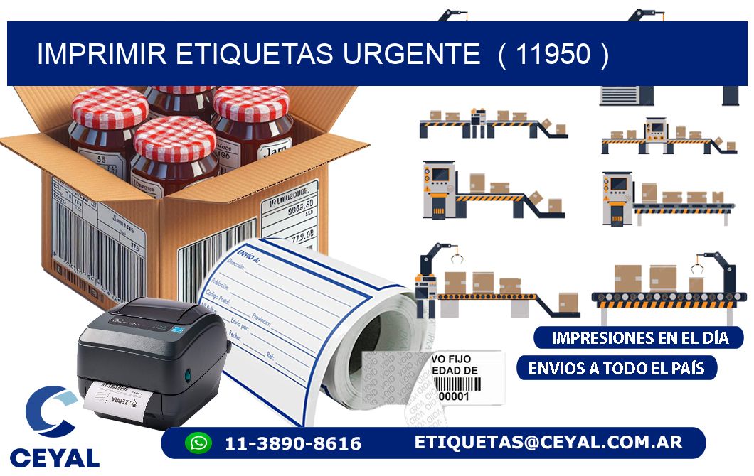 imprimir etiquetas urgente ( 11950 )