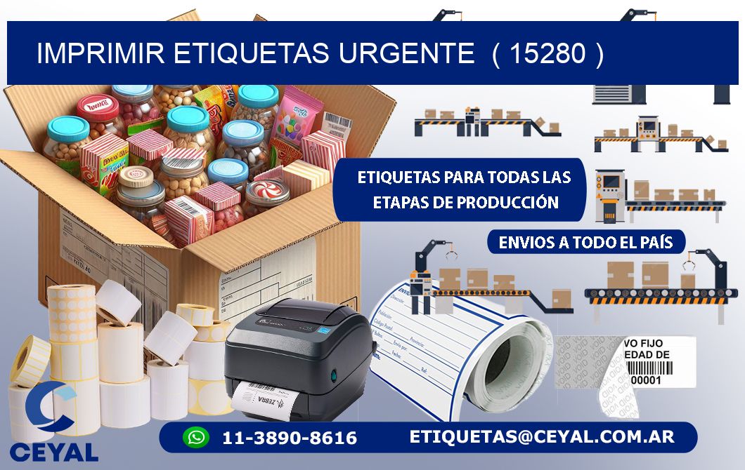 imprimir etiquetas urgente  ( 15280 )