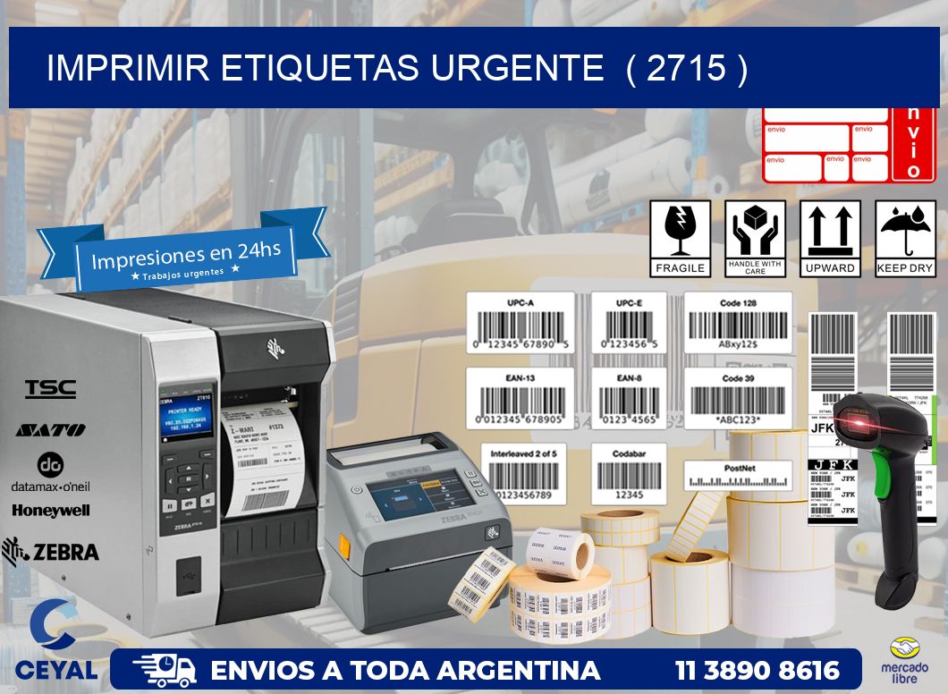 imprimir etiquetas urgente  ( 2715 )