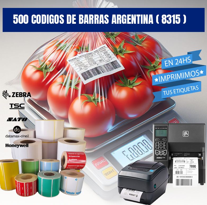 500 codigos de barras argentina ( 8315 )
