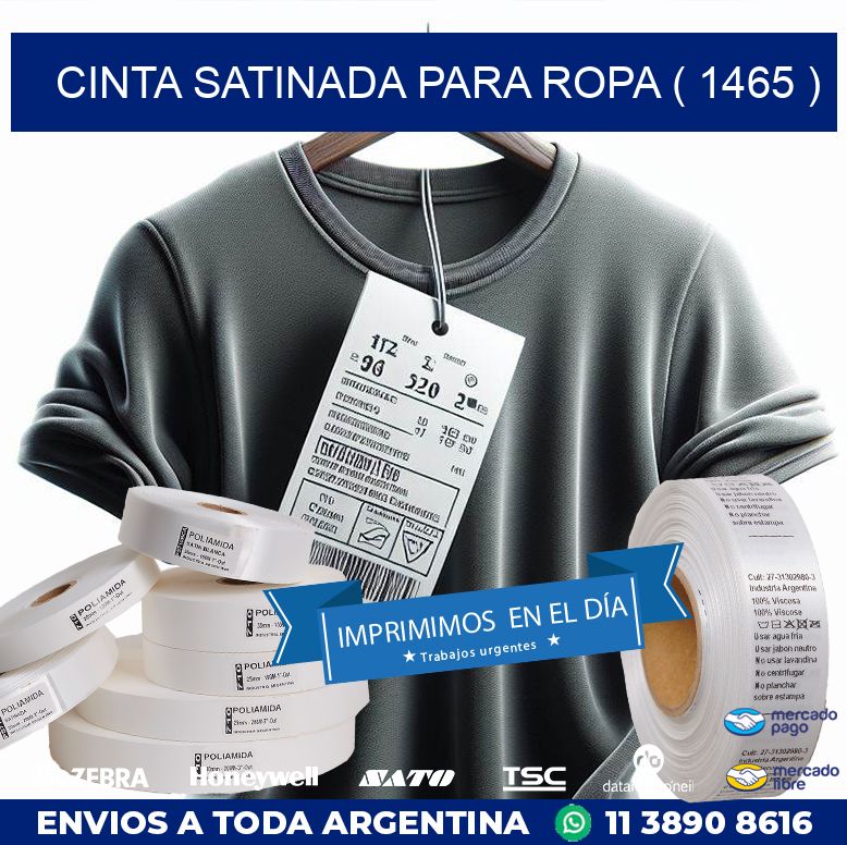 CINTA SATINADA PARA ROPA ( 1465 )