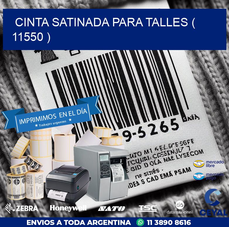 CINTA SATINADA PARA TALLES ( 11550 )