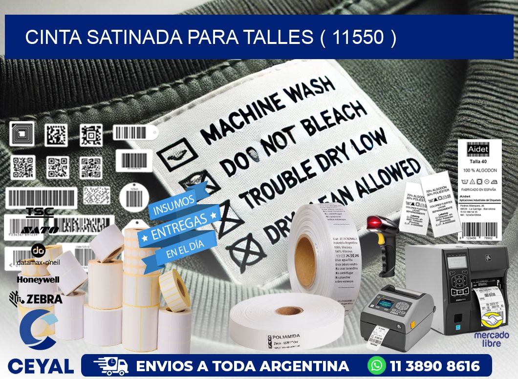 CINTA SATINADA PARA TALLES ( 11550 )