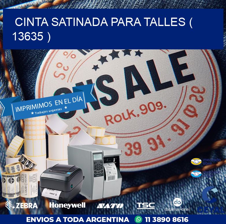 CINTA SATINADA PARA TALLES ( 13635 )