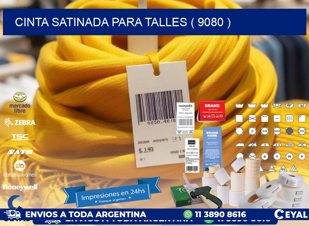 CINTA SATINADA PARA TALLES ( 9080 )