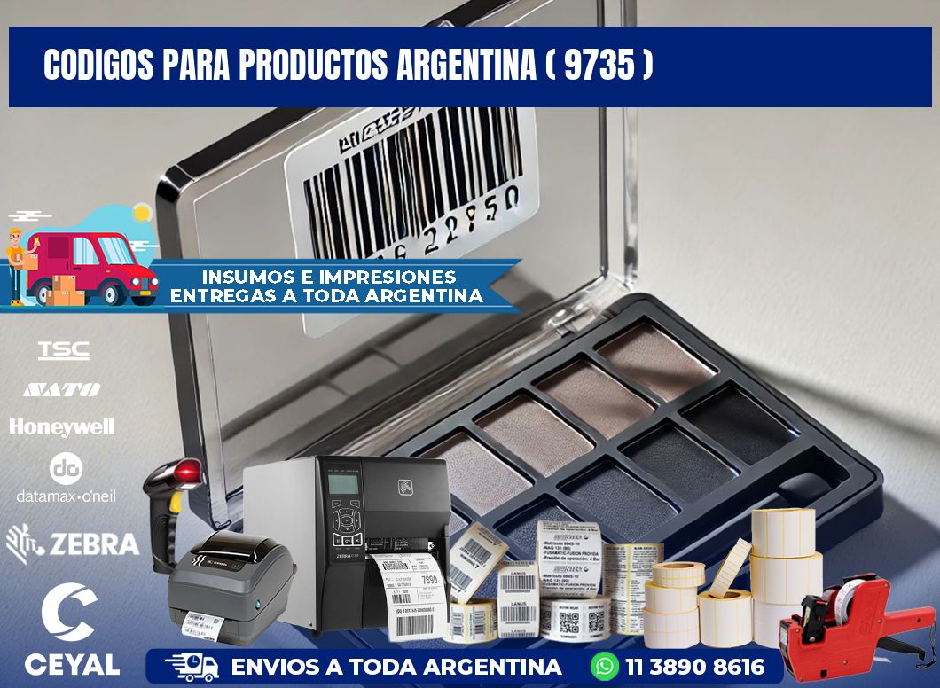 CODIGOS PARA PRODUCTOS ARGENTINA ( 9735 )