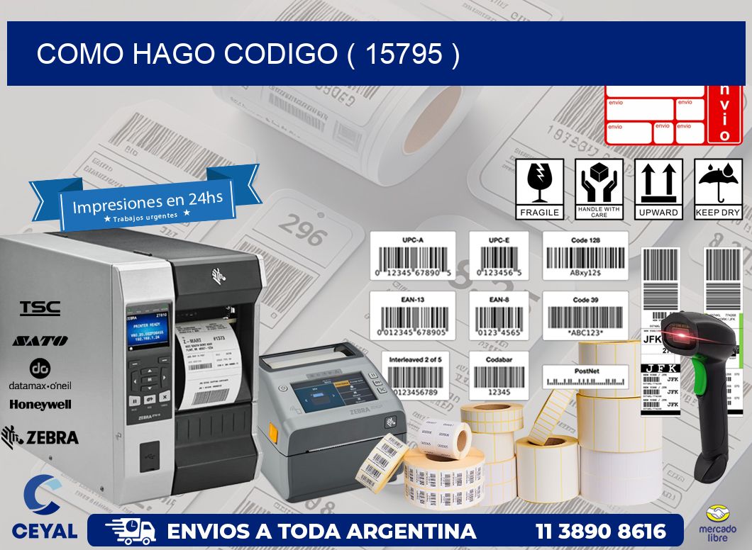COMO HAGO CODIGO ( 15795 )