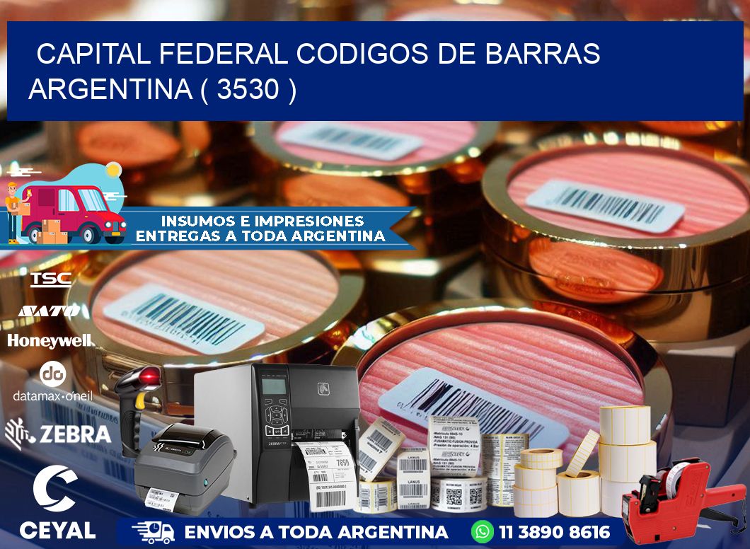 Capital federal codigos de barras argentina ( 3530 )