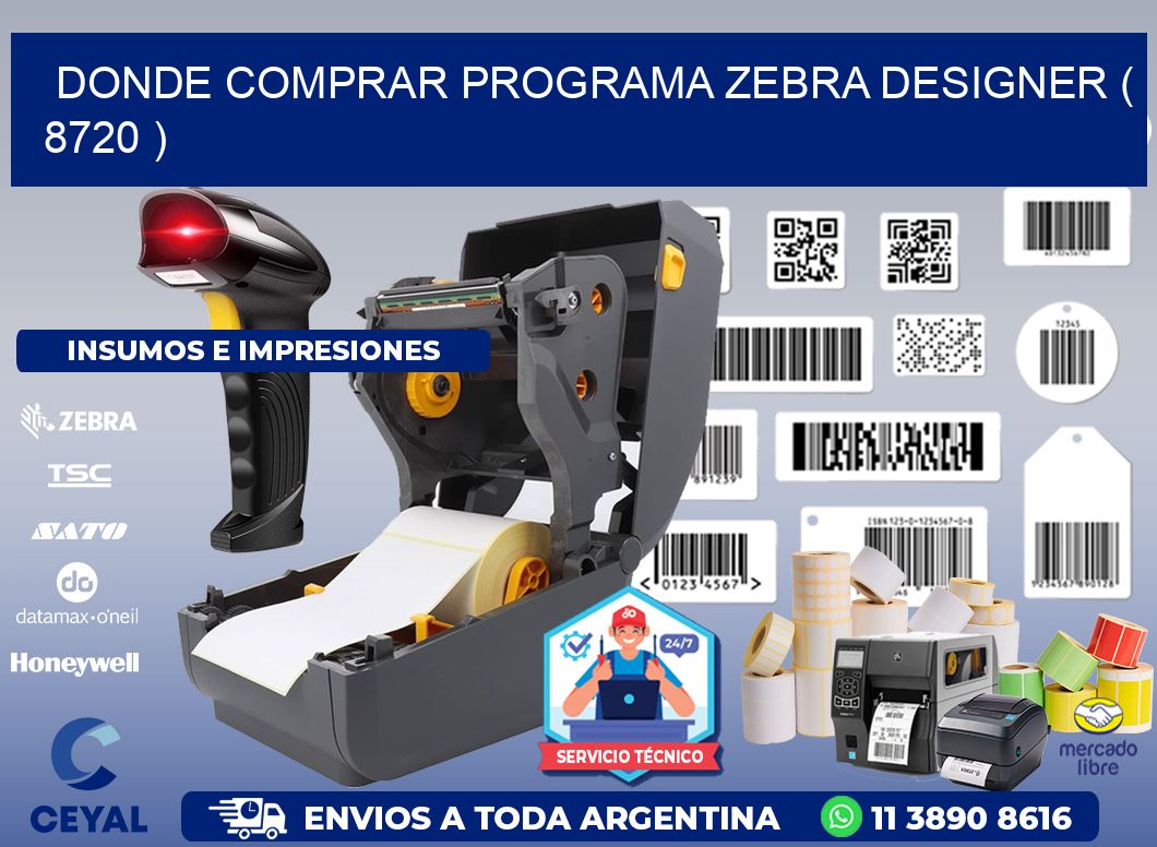 DONDE COMPRAR PROGRAMA ZEBRA DESIGNER ( 8720 )