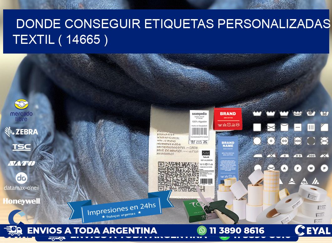 DONDE CONSEGUIR ETIQUETAS PERSONALIZADAS TEXTIL ( 14665 )