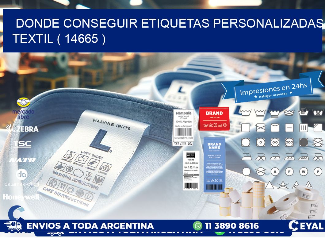 DONDE CONSEGUIR ETIQUETAS PERSONALIZADAS TEXTIL ( 14665 )