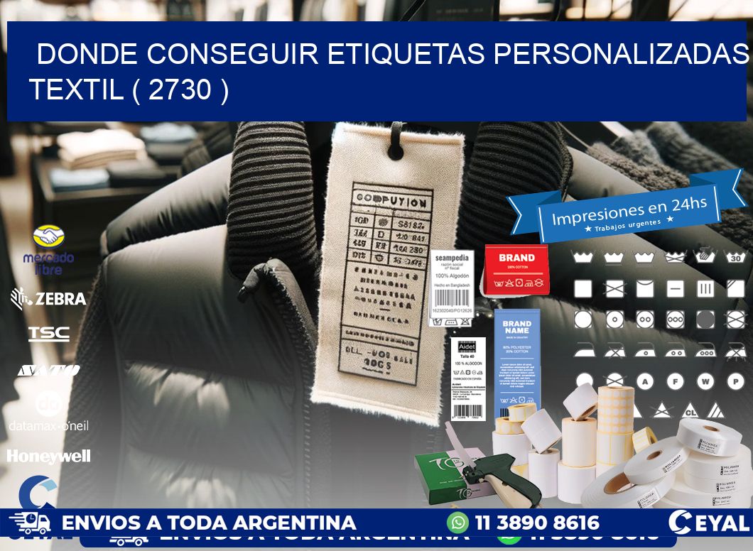 DONDE CONSEGUIR ETIQUETAS PERSONALIZADAS TEXTIL ( 2730 )