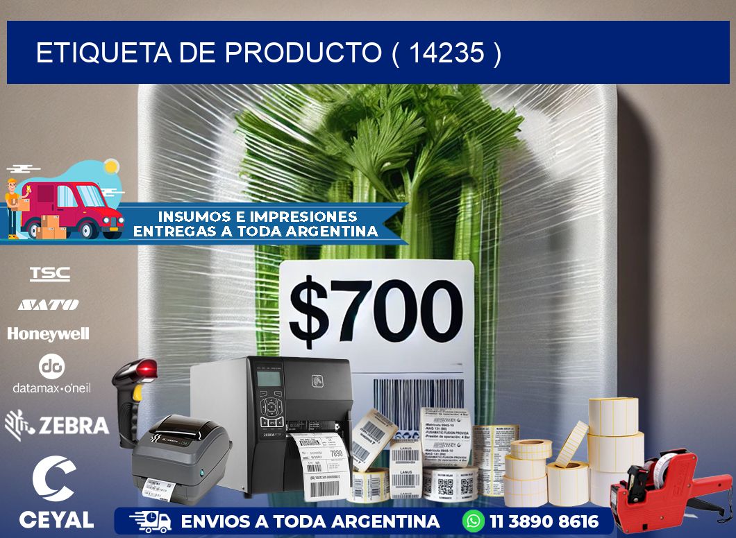 ETIQUETA DE PRODUCTO ( 14235 )