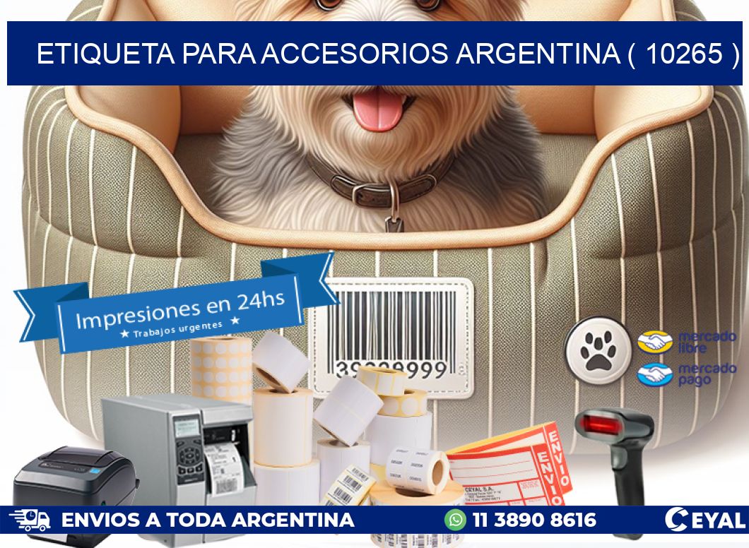 ETIQUETA PARA ACCESORIOS ARGENTINA ( 10265 )
