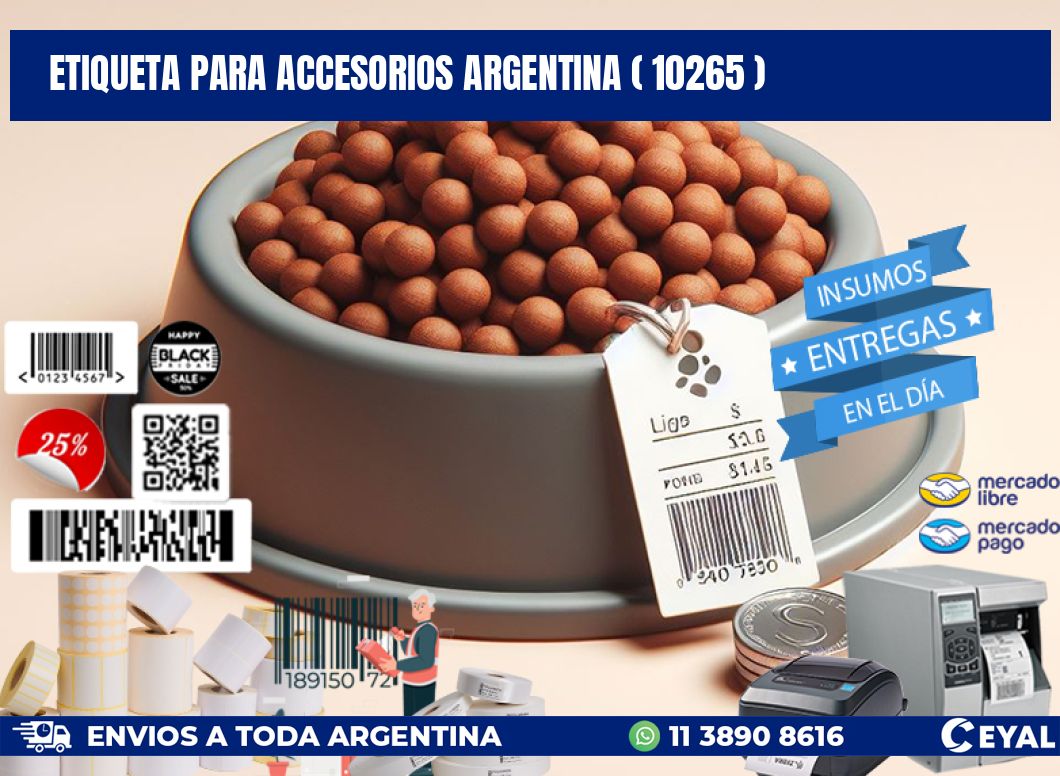 ETIQUETA PARA ACCESORIOS ARGENTINA ( 10265 )