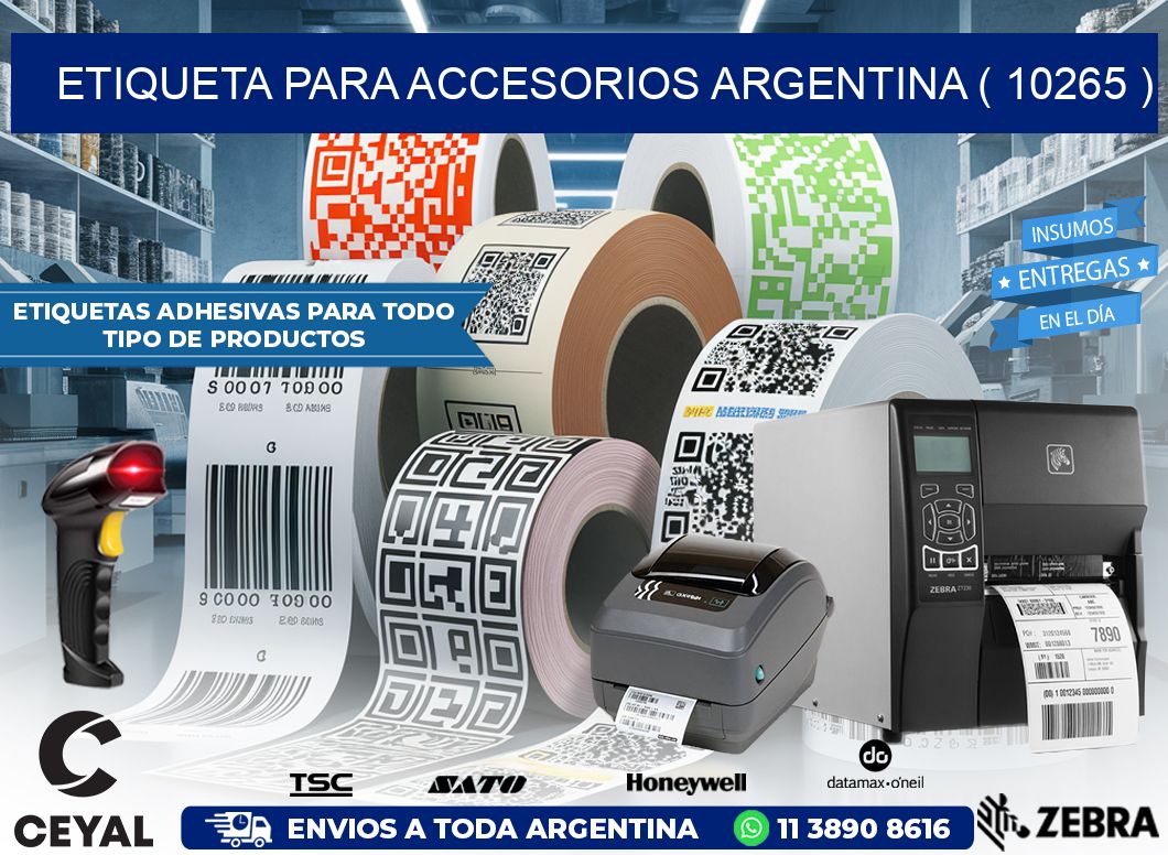 ETIQUETA PARA ACCESORIOS ARGENTINA ( 10265 )