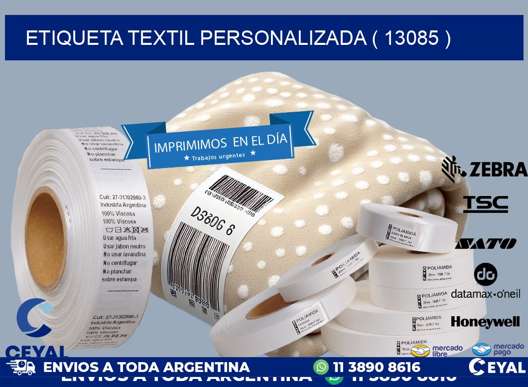 ETIQUETA TEXTIL PERSONALIZADA ( 13085 )