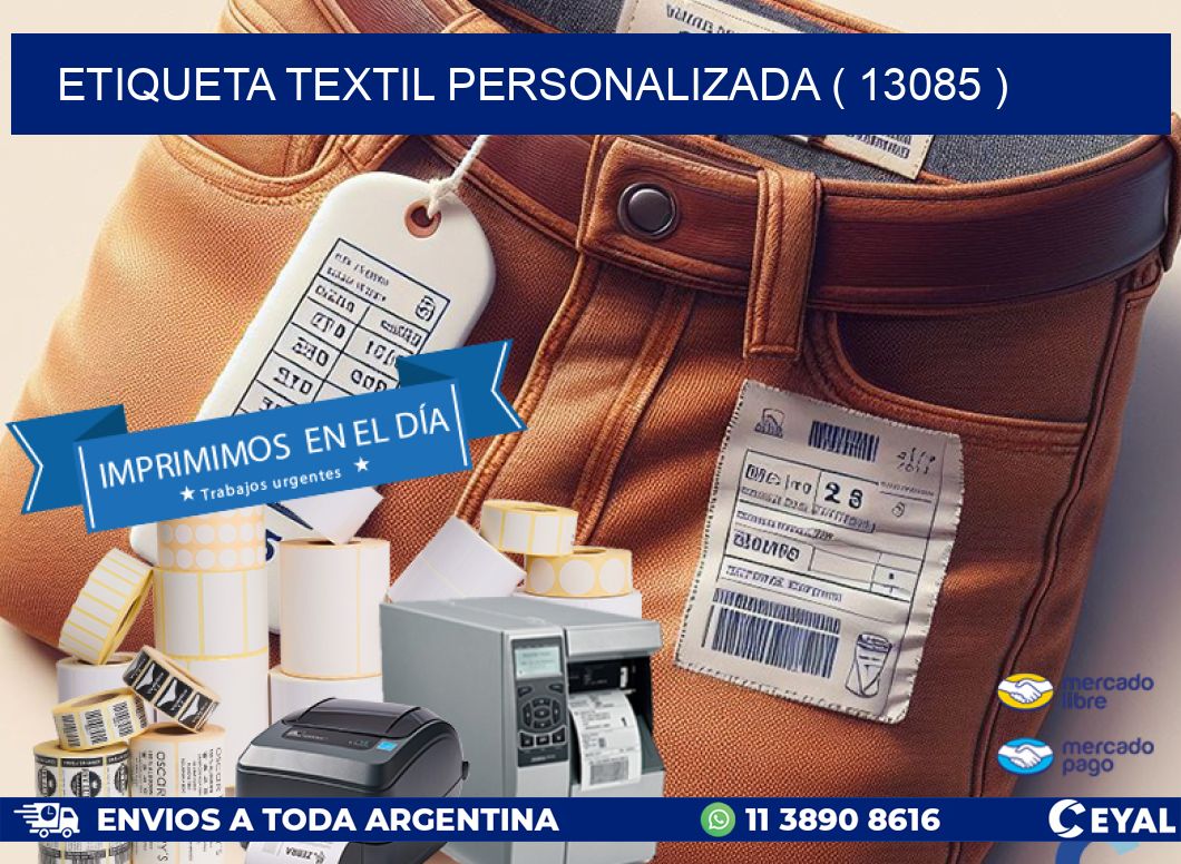 ETIQUETA TEXTIL PERSONALIZADA ( 13085 )