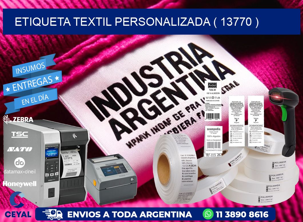 ETIQUETA TEXTIL PERSONALIZADA ( 13770 )