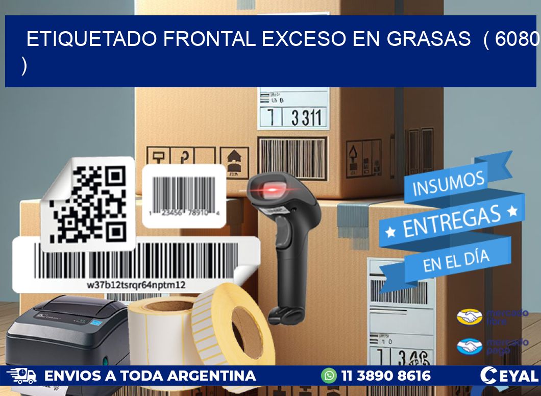 ETIQUETADO FRONTAL EXCESO EN GRASAS  ( 6080 )