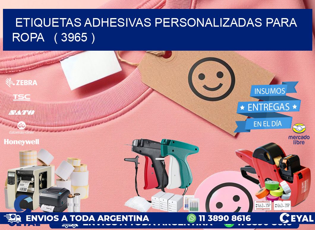ETIQUETAS ADHESIVAS PERSONALIZADAS PARA ROPA   ( 3965 )