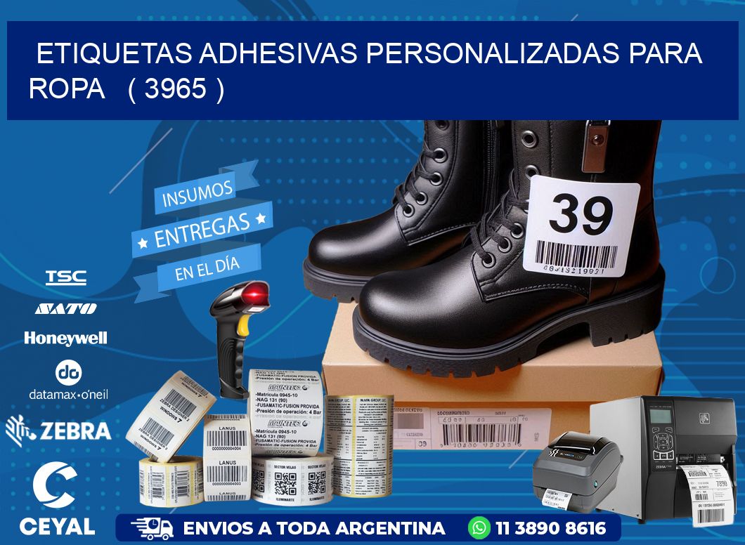 ETIQUETAS ADHESIVAS PERSONALIZADAS PARA ROPA   ( 3965 )