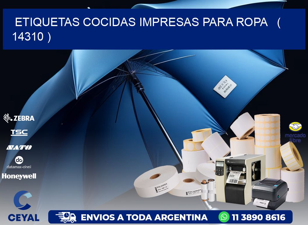 ETIQUETAS COCIDAS IMPRESAS PARA ROPA   ( 14310 )