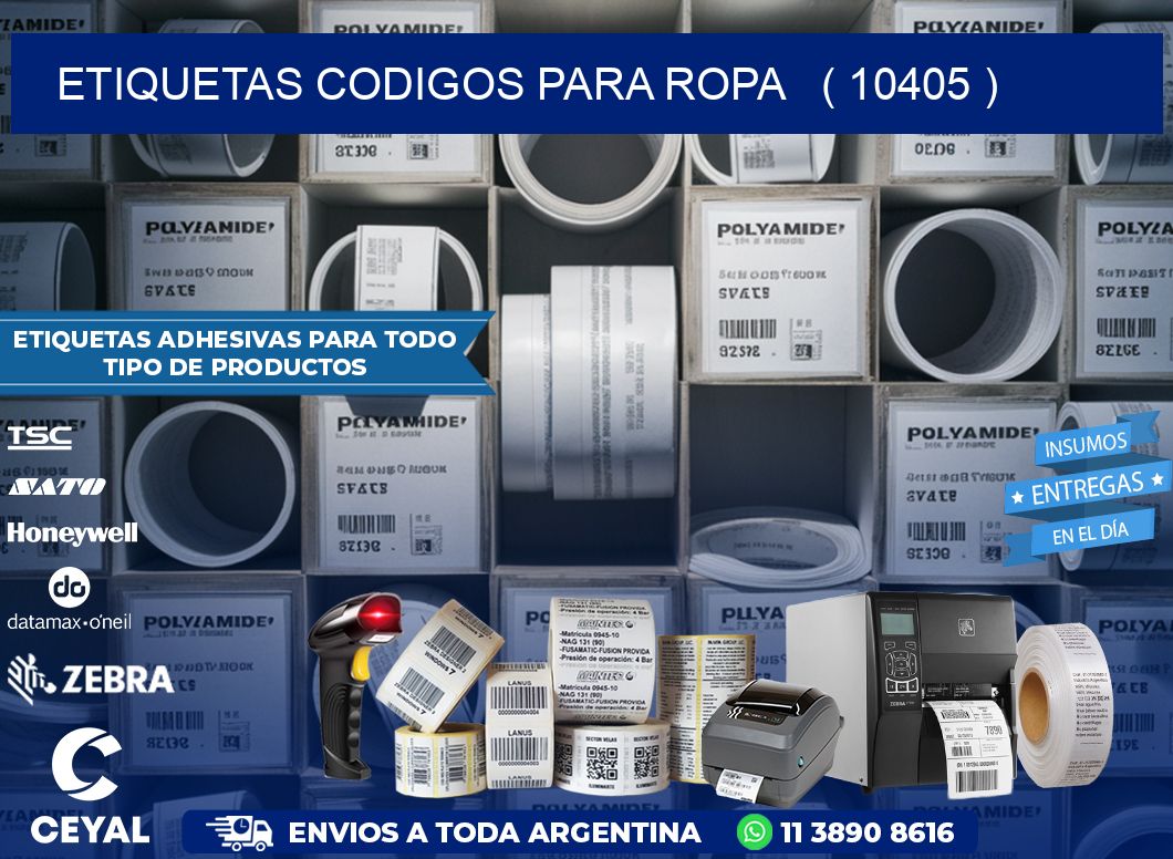 ETIQUETAS CODIGOS PARA ROPA   ( 10405 )