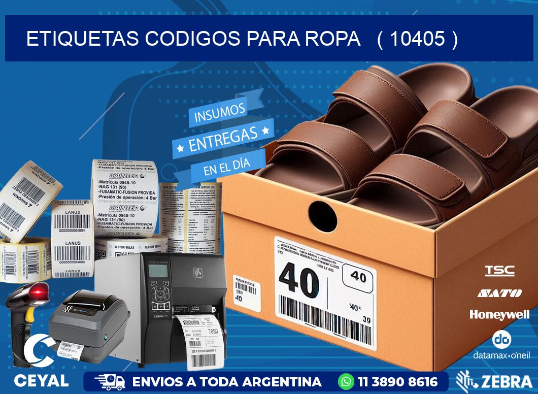 ETIQUETAS CODIGOS PARA ROPA   ( 10405 )