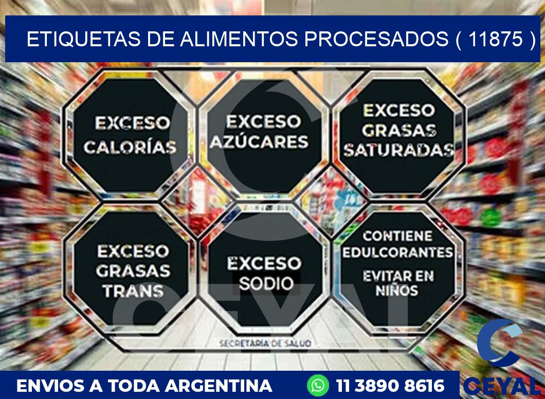 ETIQUETAS DE ALIMENTOS PROCESADOS ( 11875 )
