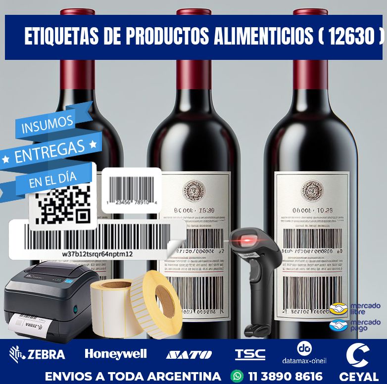 ETIQUETAS DE PRODUCTOS ALIMENTICIOS ( 12630 )