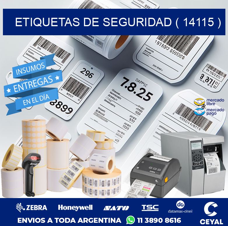 ETIQUETAS DE SEGURIDAD ( 14115 )