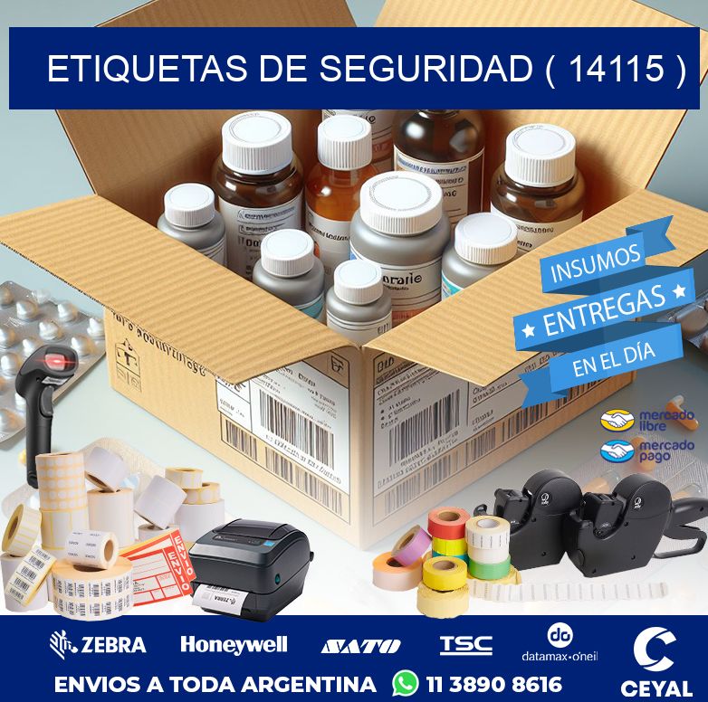ETIQUETAS DE SEGURIDAD ( 14115 )