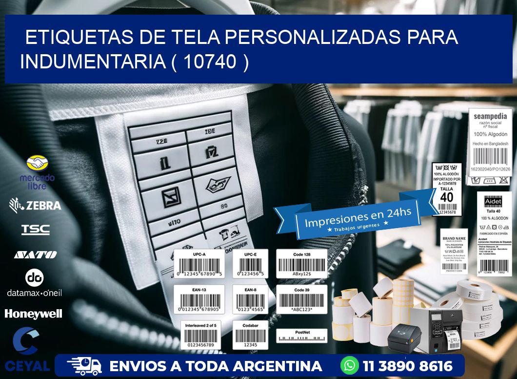 ETIQUETAS DE TELA PERSONALIZADAS PARA INDUMENTARIA ( 10740 )