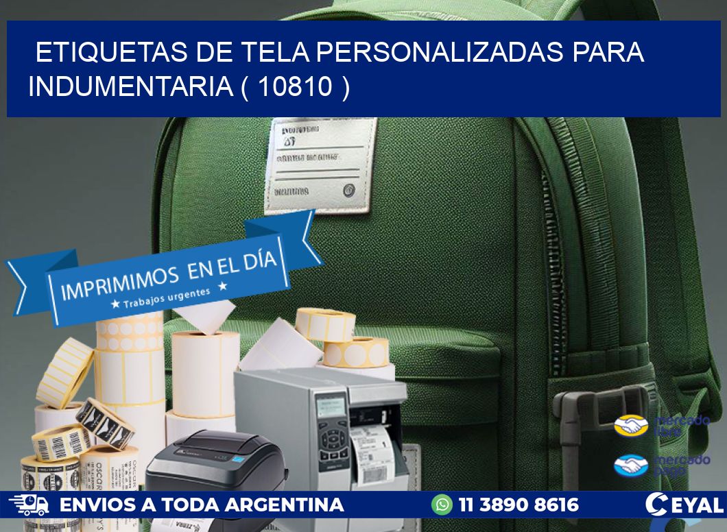ETIQUETAS DE TELA PERSONALIZADAS PARA INDUMENTARIA ( 10810 )