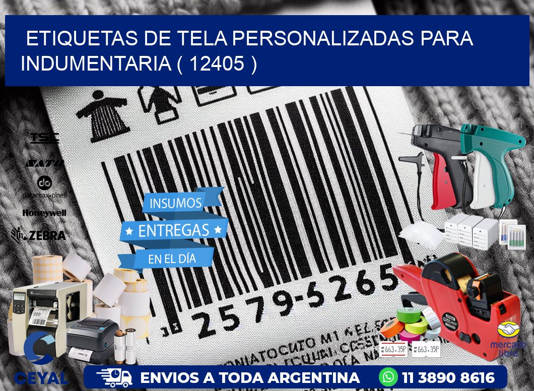 ETIQUETAS DE TELA PERSONALIZADAS PARA INDUMENTARIA ( 12405 )