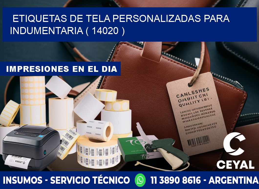 ETIQUETAS DE TELA PERSONALIZADAS PARA INDUMENTARIA ( 14020 )