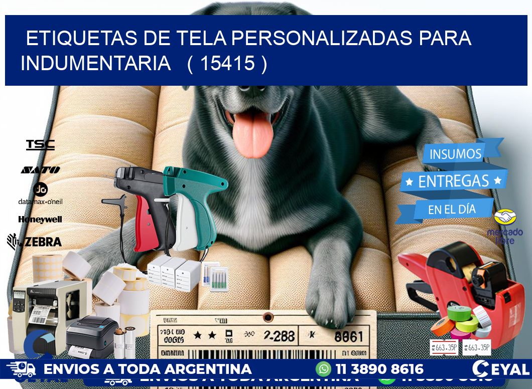 ETIQUETAS DE TELA PERSONALIZADAS PARA INDUMENTARIA   ( 15415 )