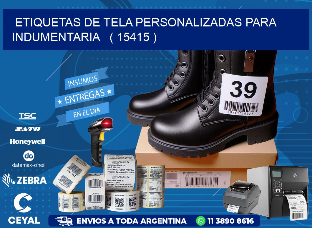 ETIQUETAS DE TELA PERSONALIZADAS PARA INDUMENTARIA   ( 15415 )
