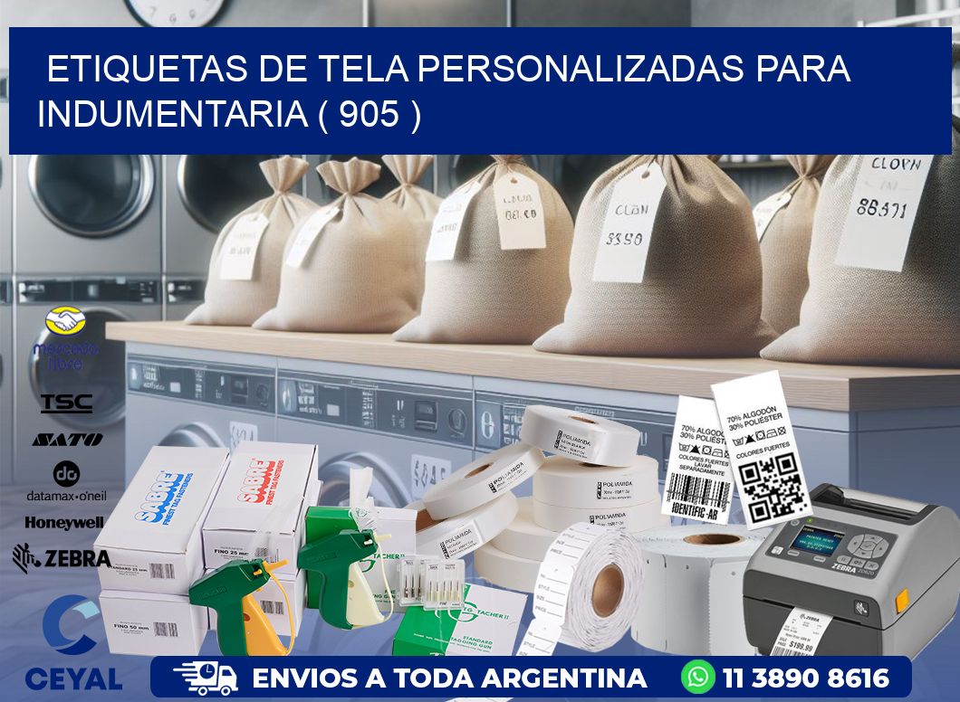 ETIQUETAS DE TELA PERSONALIZADAS PARA INDUMENTARIA ( 905 )