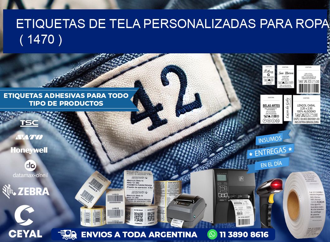 ETIQUETAS DE TELA PERSONALIZADAS PARA ROPA   ( 1470 )