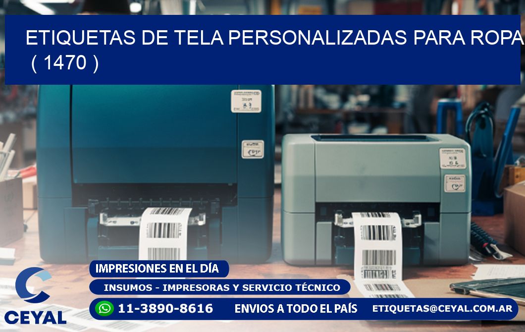 ETIQUETAS DE TELA PERSONALIZADAS PARA ROPA   ( 1470 )
