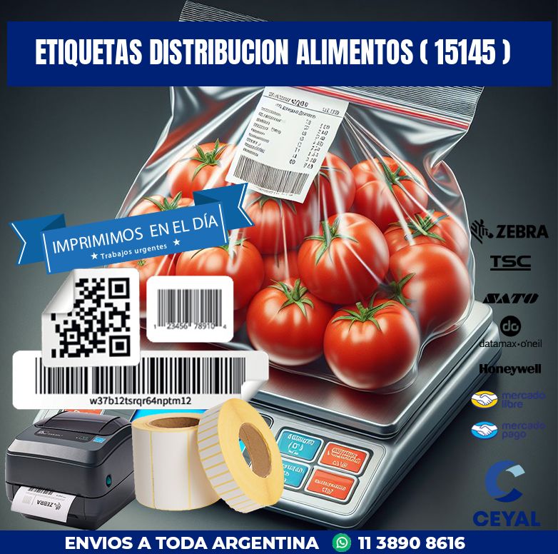 ETIQUETAS DISTRIBUCION ALIMENTOS ( 15145 )
