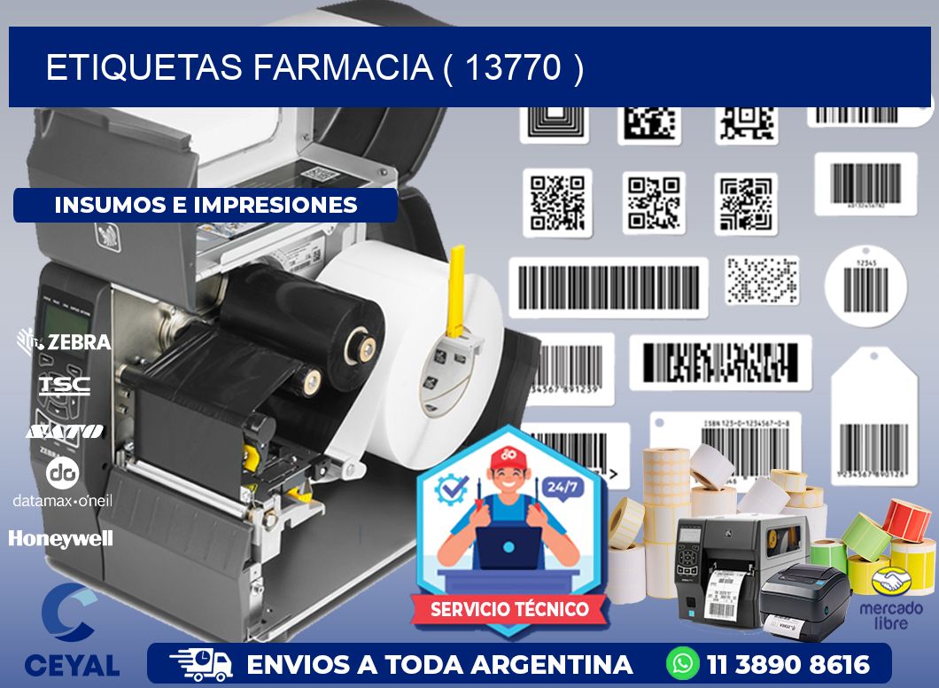 ETIQUETAS FARMACIA ( 13770 )